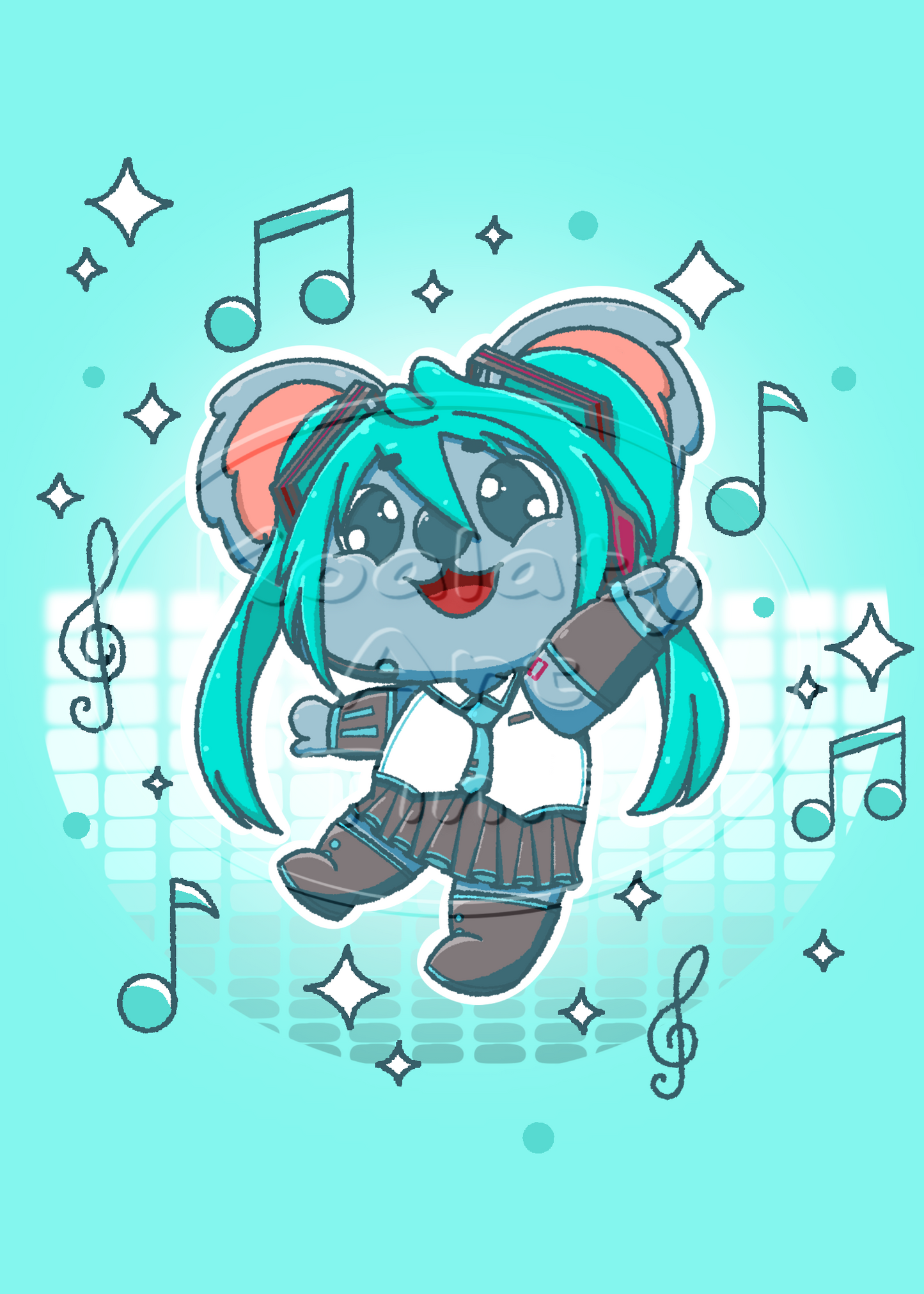 A11: Ozzie - Vocaloid Print