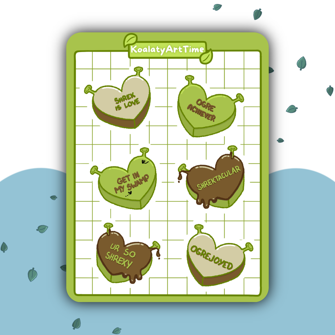 A17: Ogre Hearts Sticker Sheet