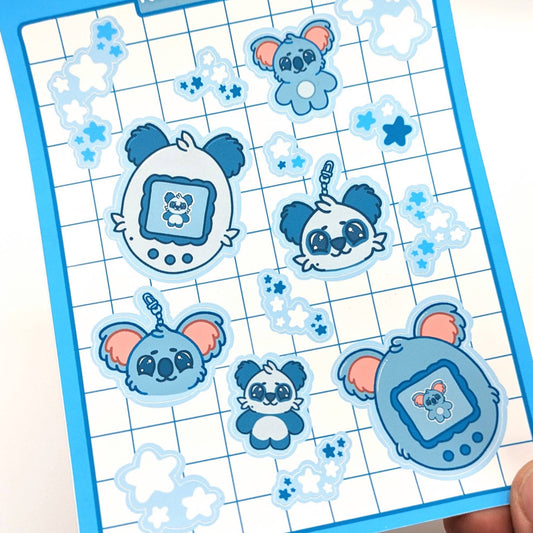 A97: Ozzie & Panda Sal Sticker Sheet